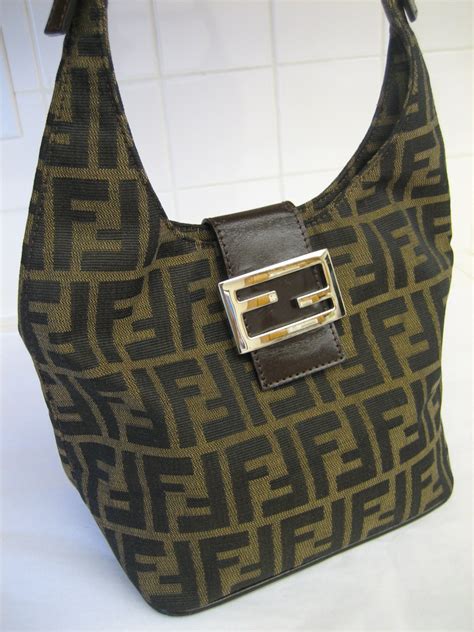 vintage fendi zucca shoulder bag|fendi zucca crossbody bag.